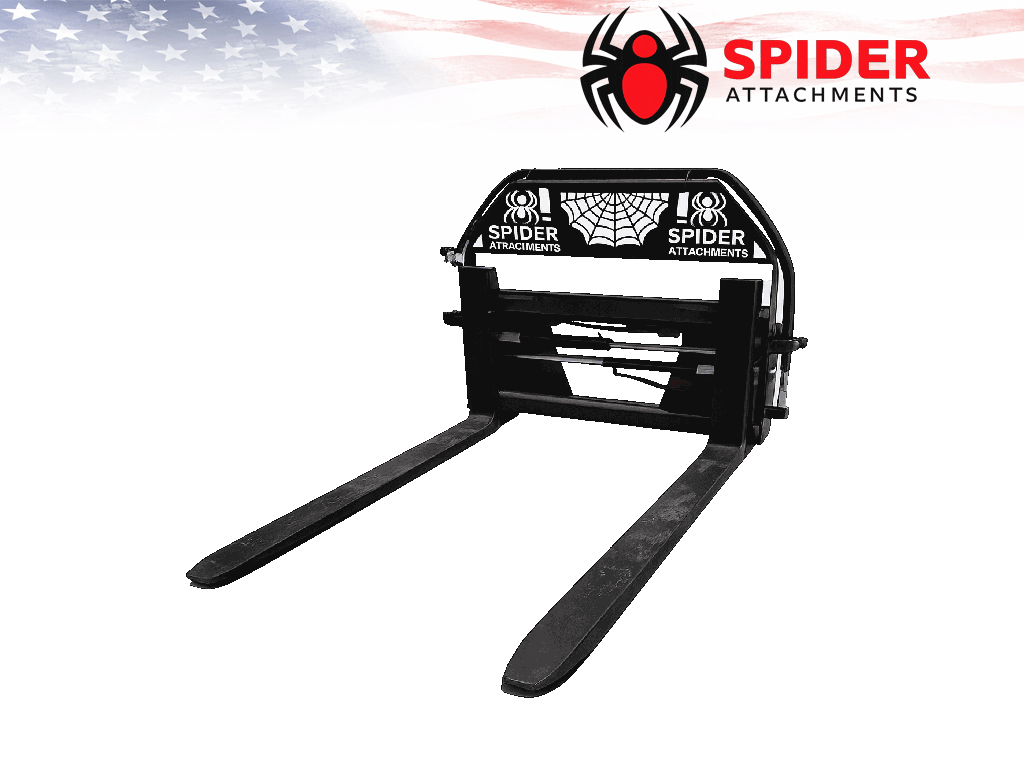 Horquillas hidráulicas para paletas SPIDER Extreme Duty para minicargadora