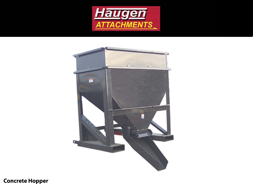 HAUGEN CONCRETE HOPPERS FOR FORKLIFTS/TELEHANDLERS