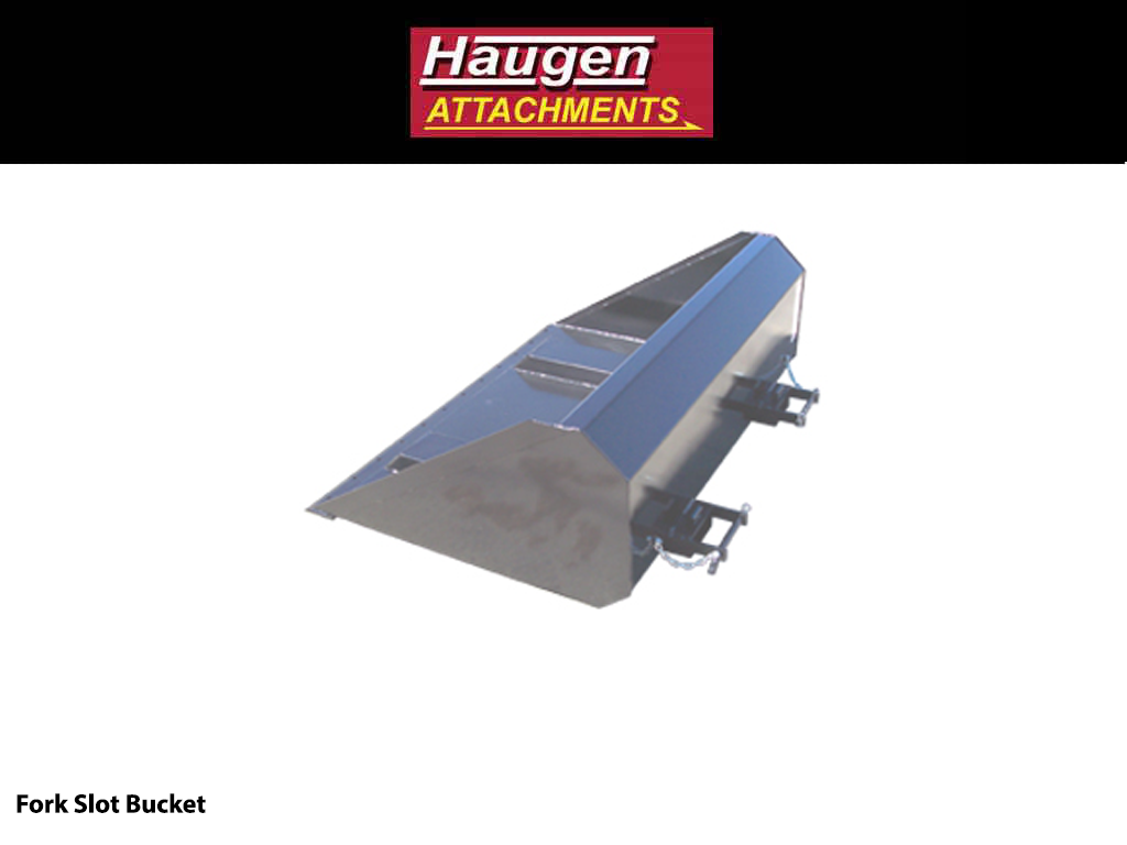 HAUGEN FORK SLOT BUCKETS FOR TELEHANDLERS/FORKLIFTS