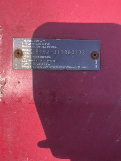 Used TORO soil cultivator for mini loader