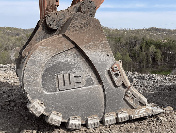 WERK-BRAU Extreme Duty Rock Buckets for 154,000 - 180,000 lbs. Excavators (70MT)
