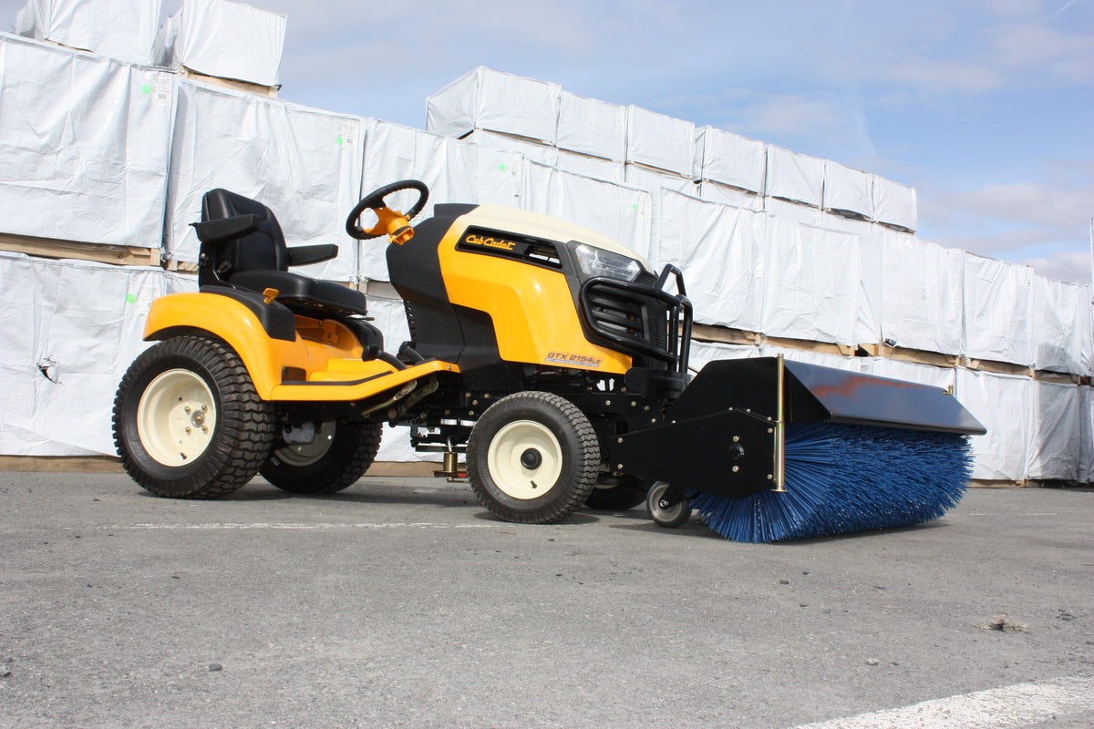 BERCOMAC 48" Rotary Broom for Lawn and Garden Tractors