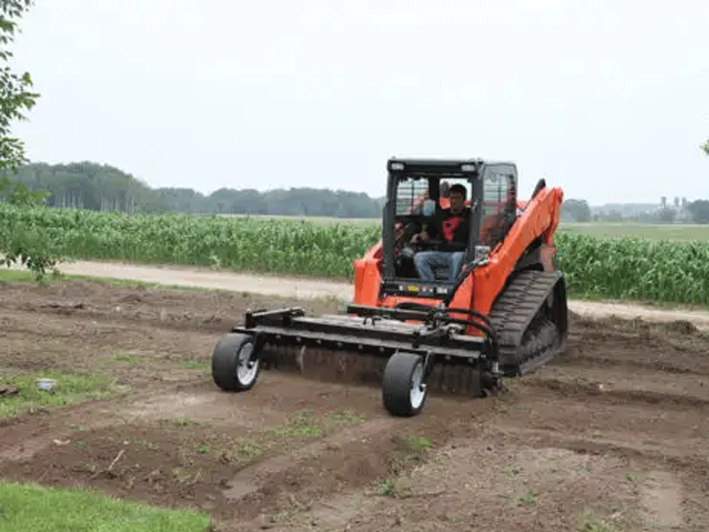 Erskine Floating soil conditioner for skid steer loader