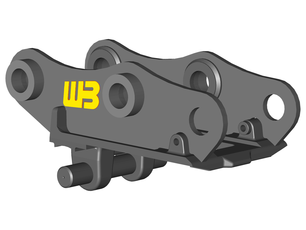 WERK-BRAU KLAC Coupler for excavators 2,100 - 5,000 lbs. Excavators (Mini 05)