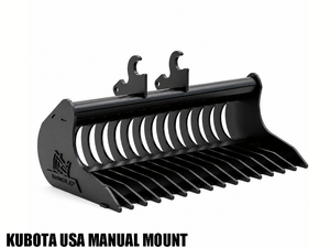 RHINOX RAKE RIDDLE BUCKET 2 to 4 Ton Class