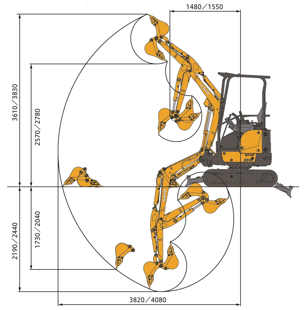 KATO 17V5 Mini Excavator