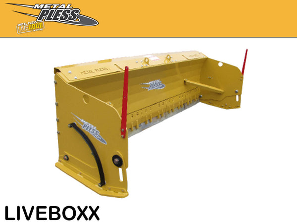 METAL PLESS LIVEBOXX snow push for skid steer with segmented edge