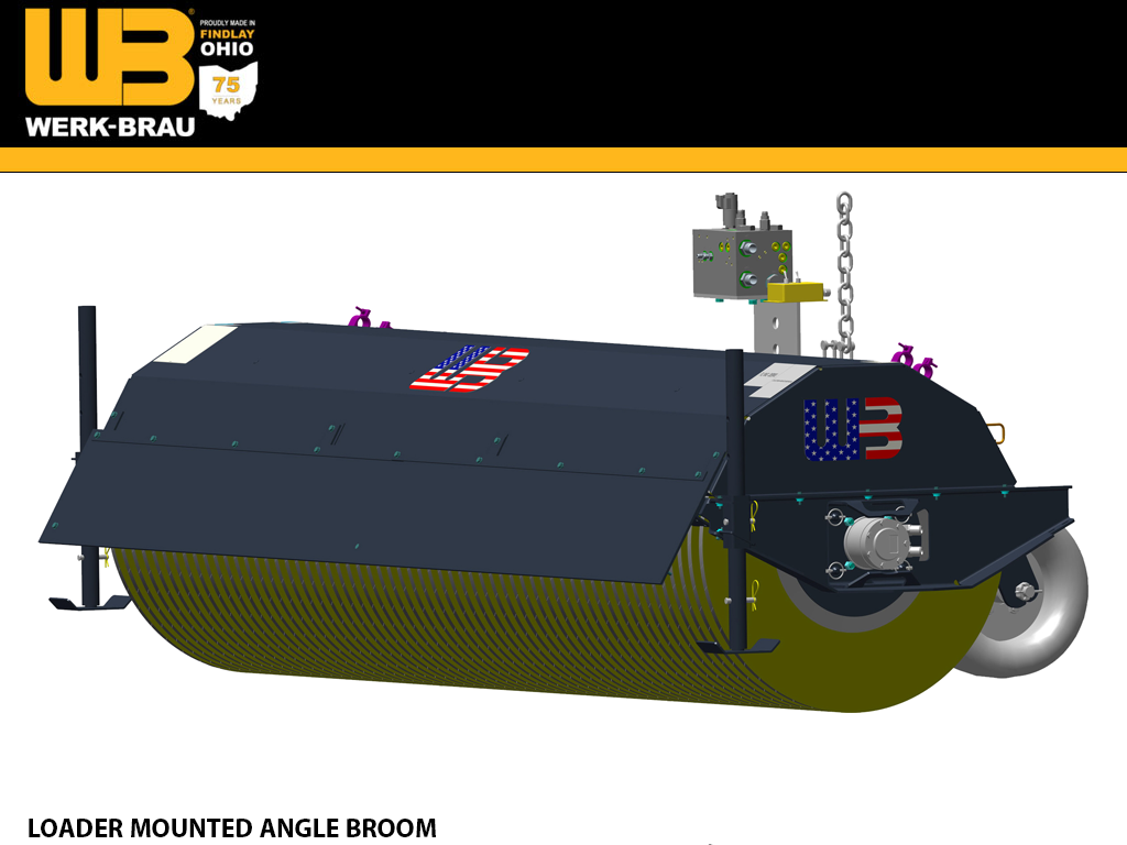 WERK-BRAU Loader Mounted Angle Broom