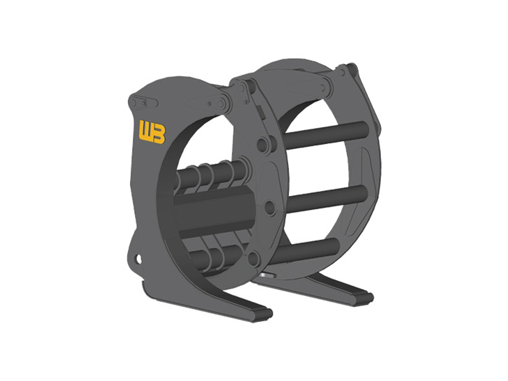 WERK-BRAU Log Sorting Grapple Forks for Wheel loaders 20,000 - 26,000 lbs. (class 2)
