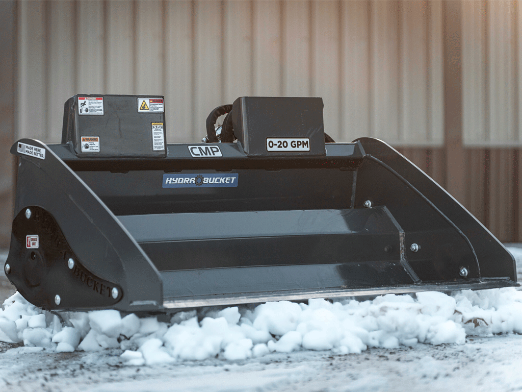 CMP mini hydra bucket for mini loaders