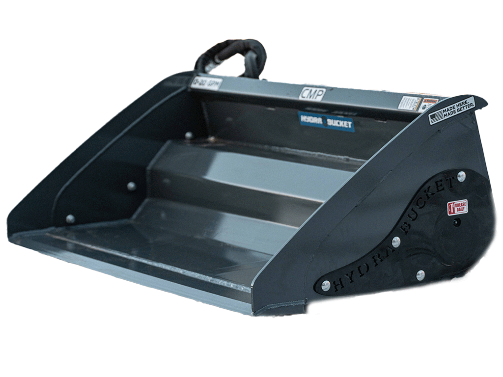 CMP mini hydra bucket for mini loaders
