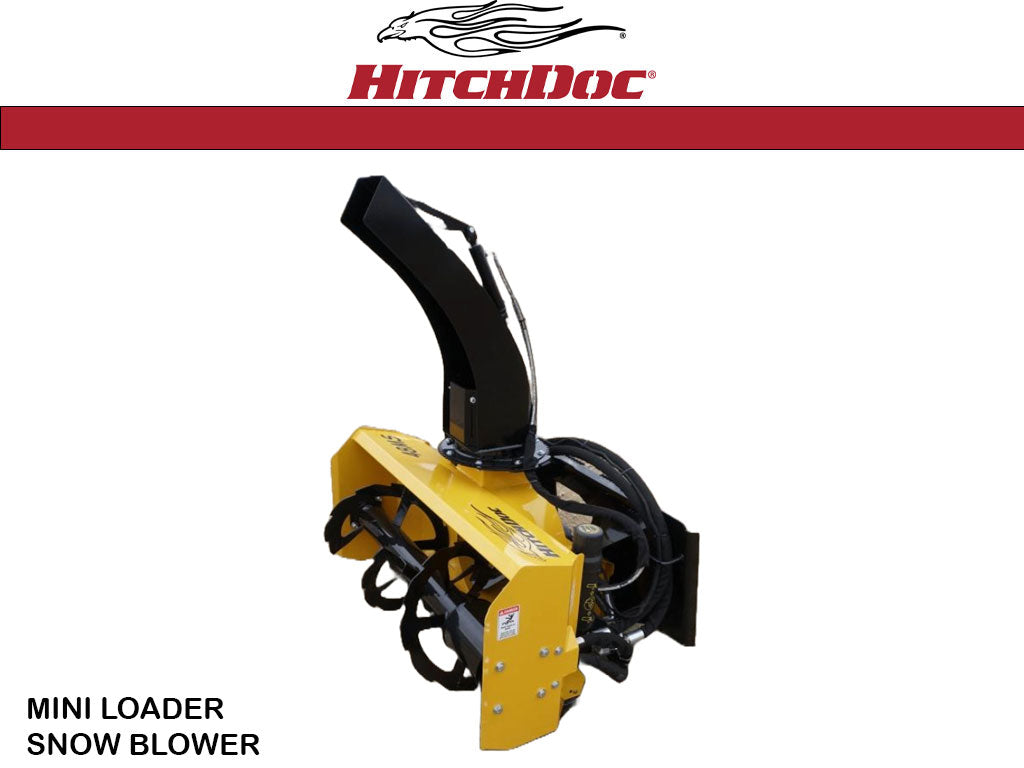 HITCHDOC mini loader snow blower - Langefels Equipment Co LLC