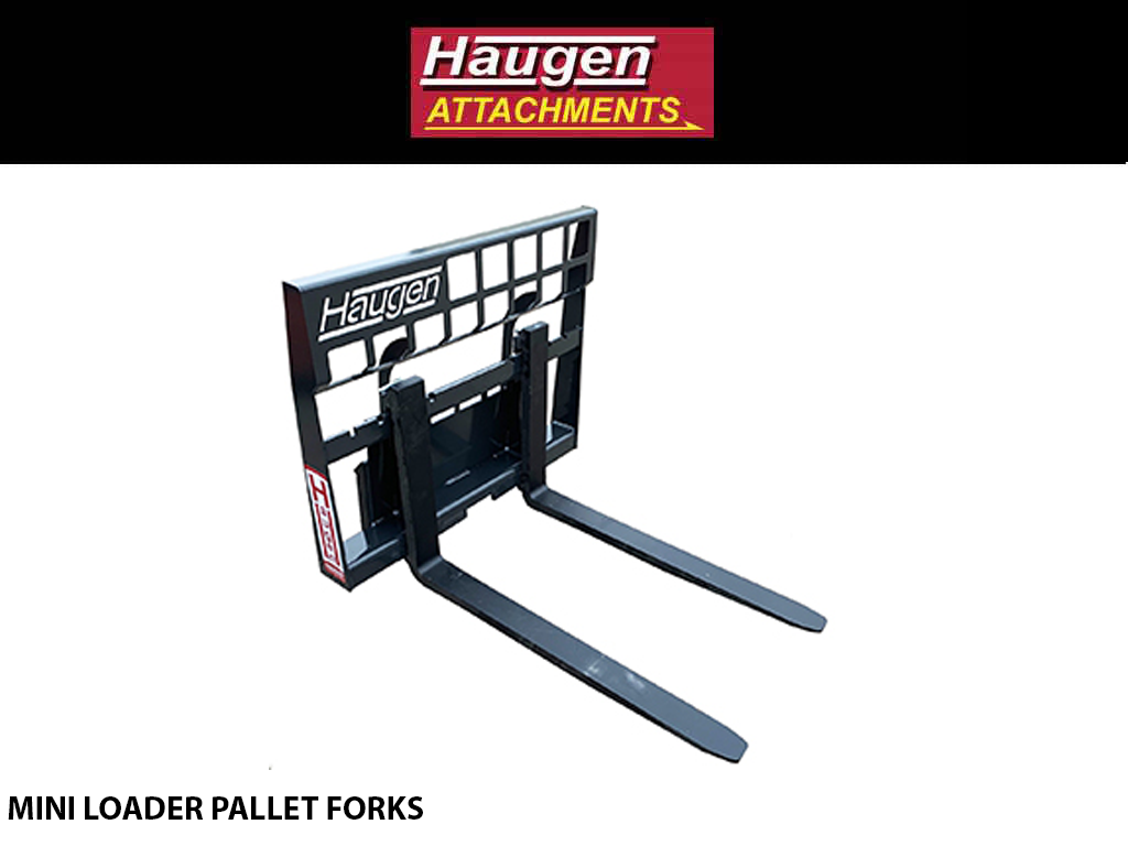 HAUGEN PALLET FORKS FOR MINI LOADER