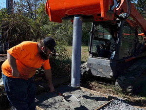 Eterra concrete mixer for skid steer