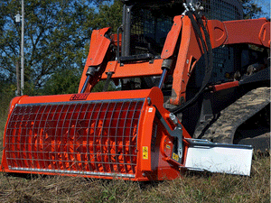 Eterra concrete mixer for skid steer