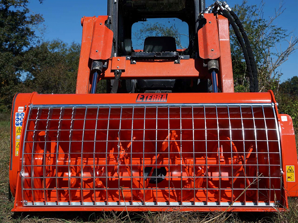 Eterra concrete mixer for skid steer