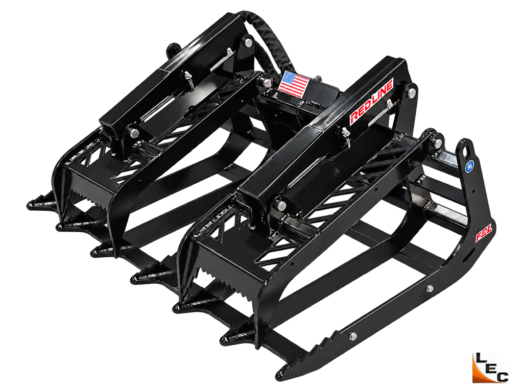 FECON RED LINE Brush Grapple for mini Loaders