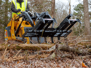 FECON RED LINE Brush Grapple for mini Loaders