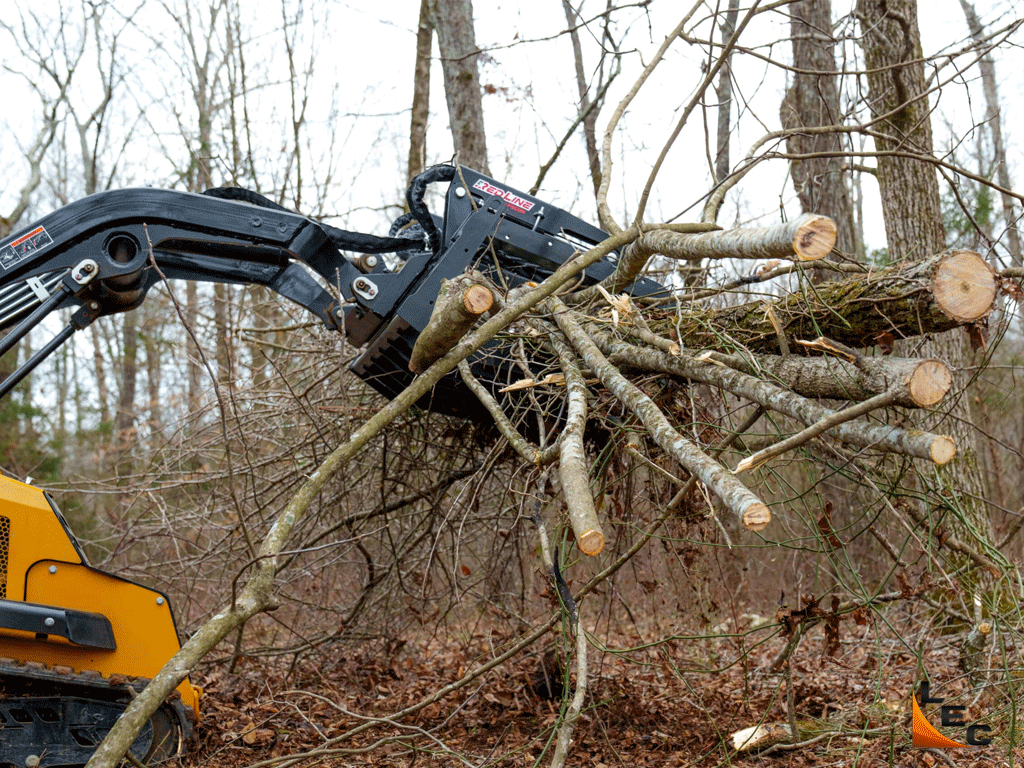 FECON RED LINE Brush Grapple for mini Loaders