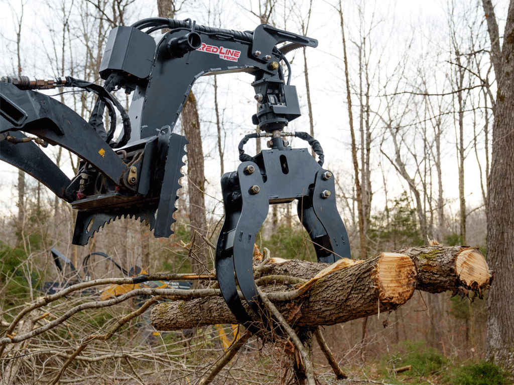 FECON Log Grapple for Mini Loader