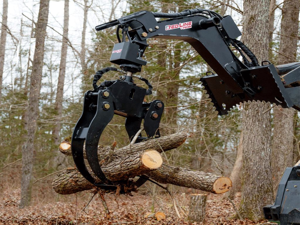 FECON Log Grapple for Mini Loader