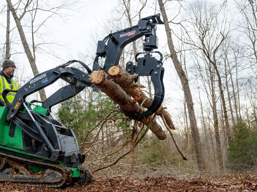 FECON Log Grapple for Mini Loader