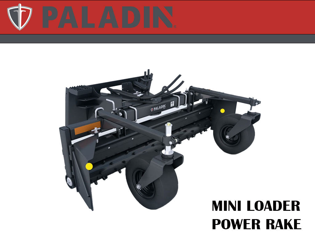 PALADIN / HARLEY D4M power rake for mini loader
