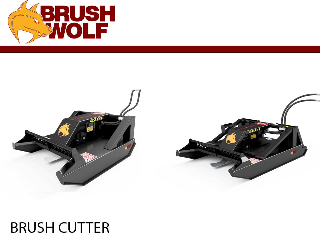 BRUSH WOLF Brush Cutter for Mini Loader