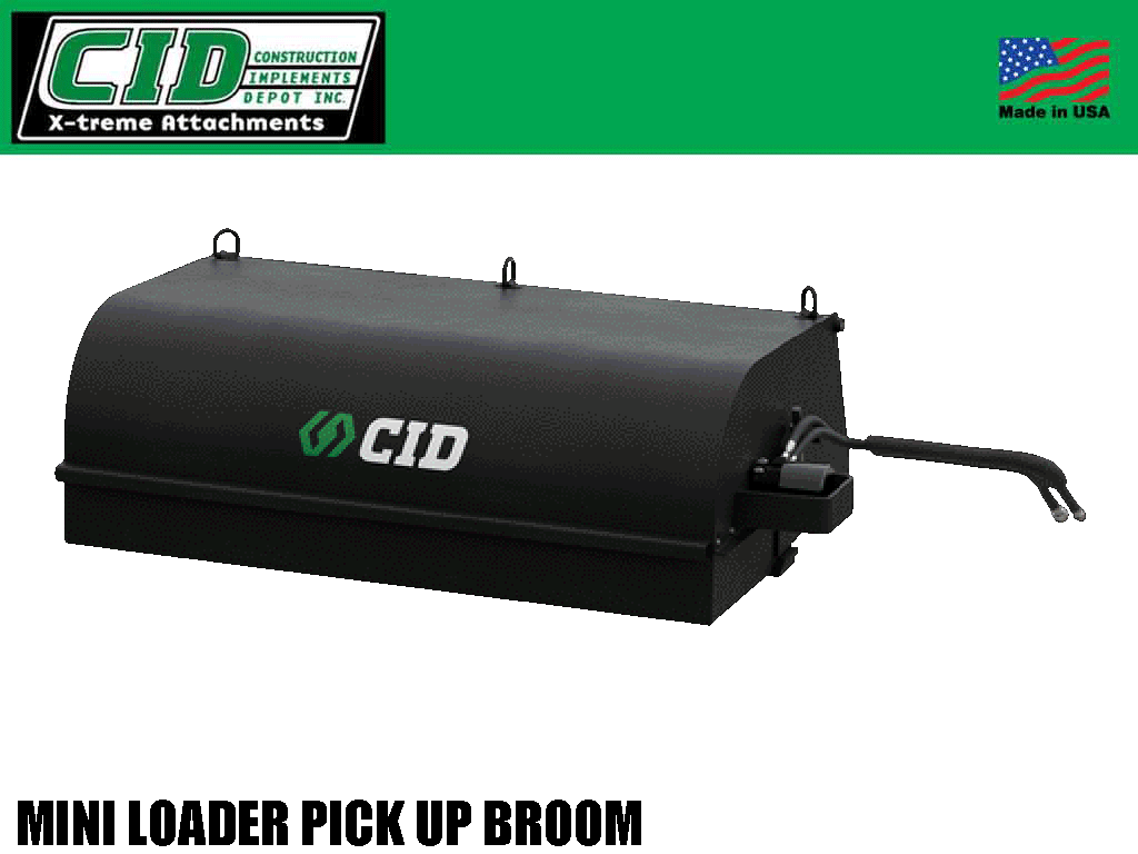 CID Pick up Broom for Mini Loaders