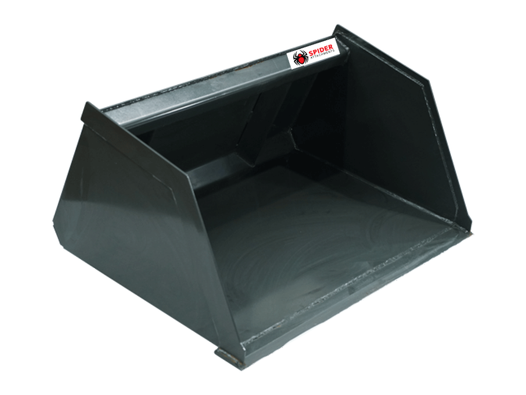 SPIDER ATTACHMENTS Snow and Mulch high capacity bucket for mini loader