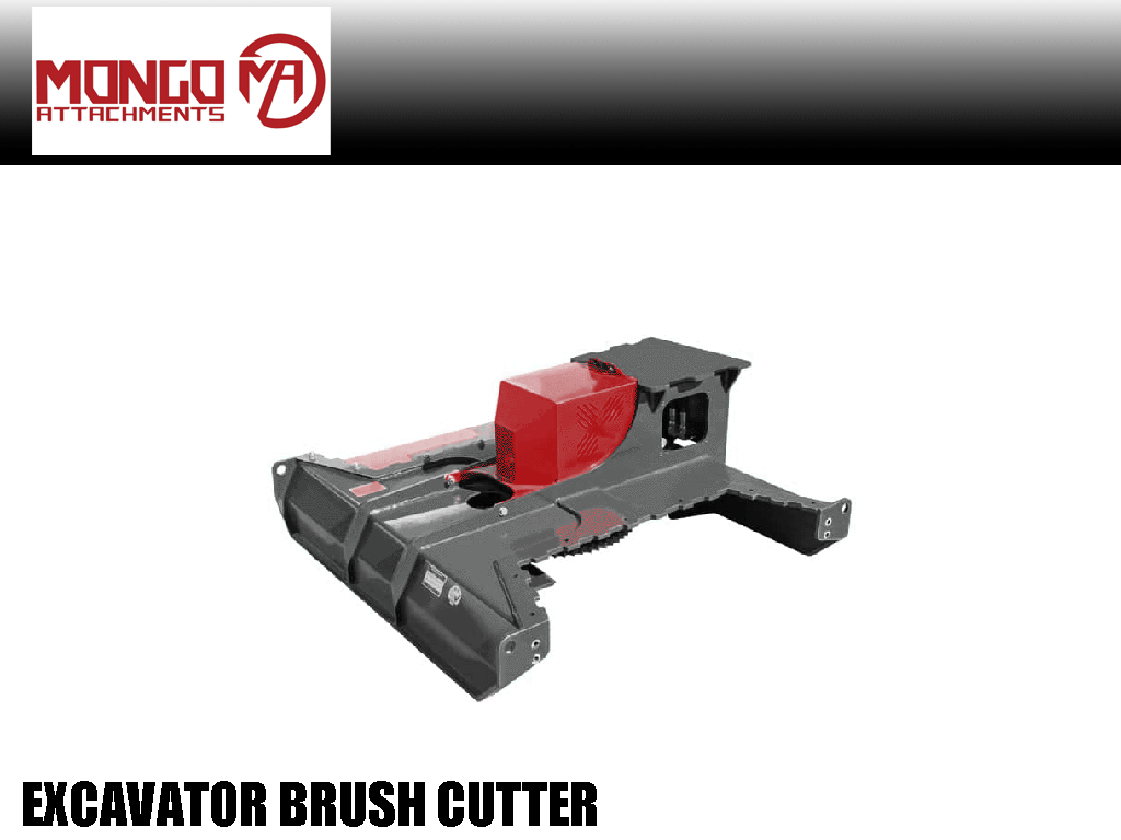 Mongo attachments rotary brush cutter for 6000 to 20000 lbs. excavators