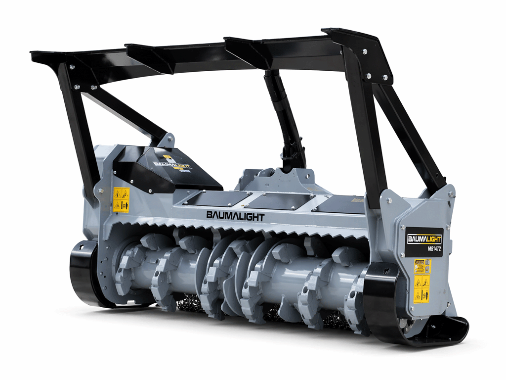 Baumalight MS1472 1400 series bite limiter drum mulcher for Skid Steer