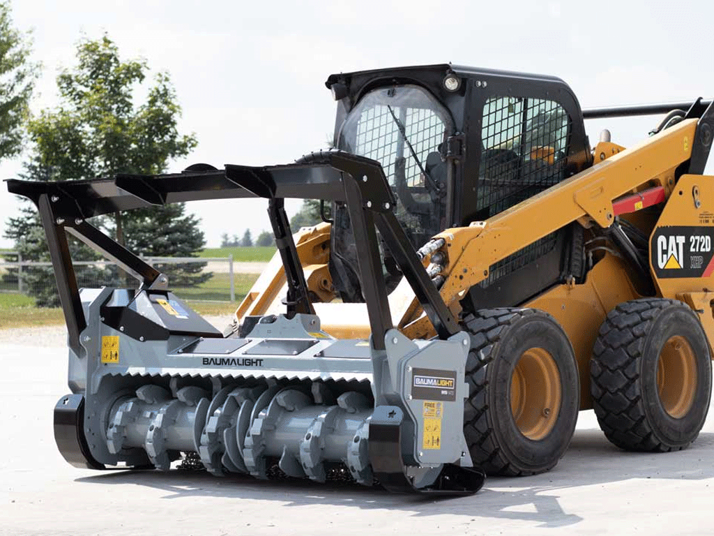 Baumalight MS1472 1400 series bite limiter drum mulcher for Skid Steer