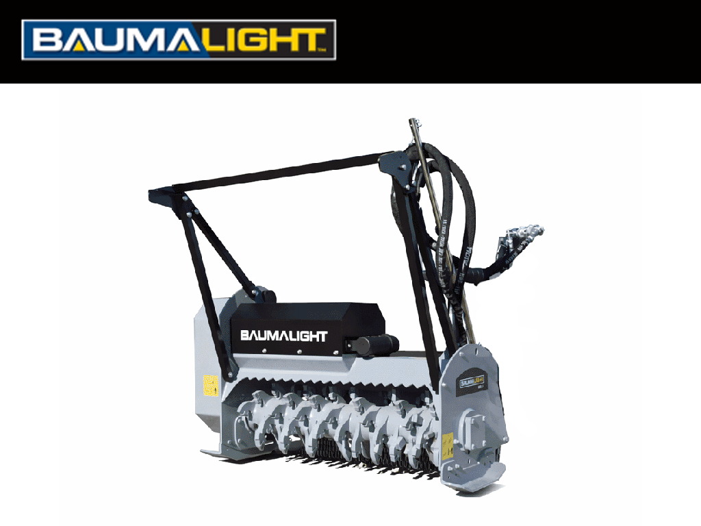 BaumaLight MS348, MS548, MS560 and MS572 drum mulcher for skid steer