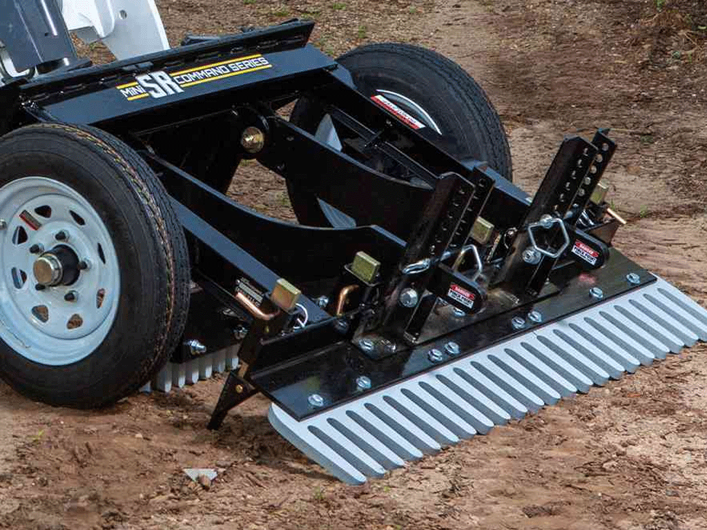 ABI Mini SR Landscape Rake for Mini Skid Steers