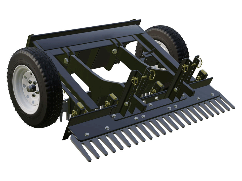 ABI Mini SR Landscape Rake for Mini Skid Steers