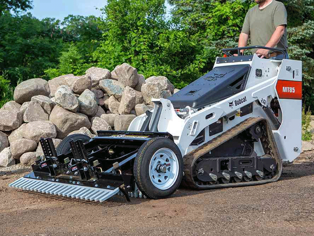ABI Mini SR Landscape Rake for Mini Skid Steers