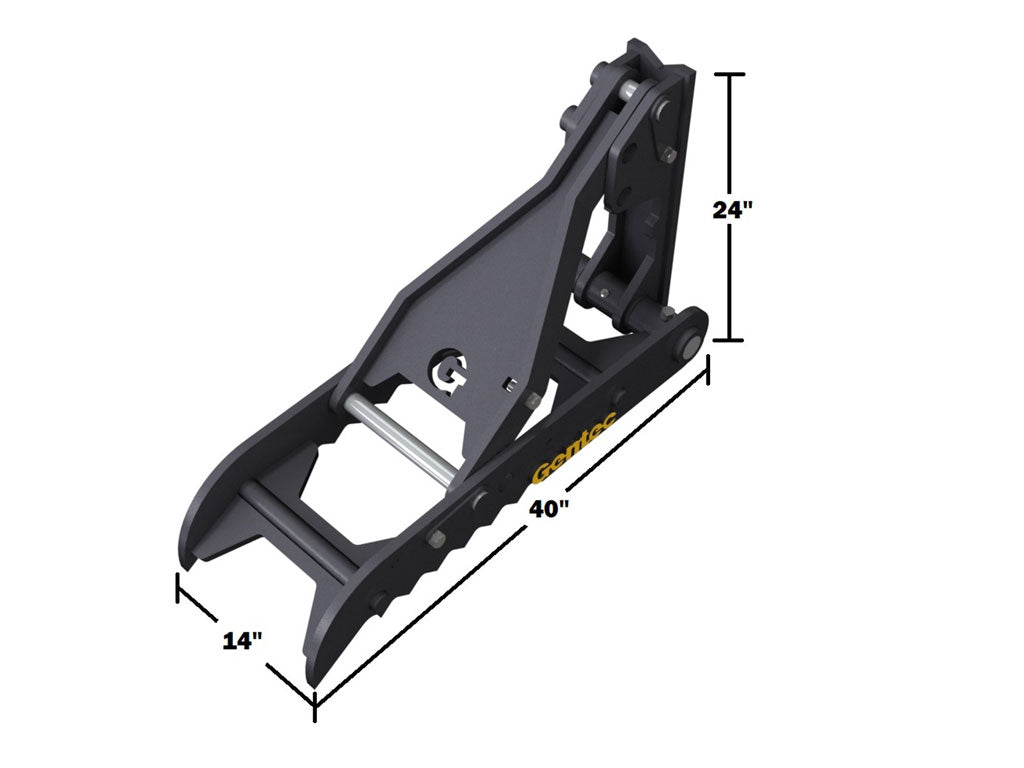 MT1440 Gentec Pulgares de excavadora mecánicos universales, excavadoras de 10000-22000 lbs