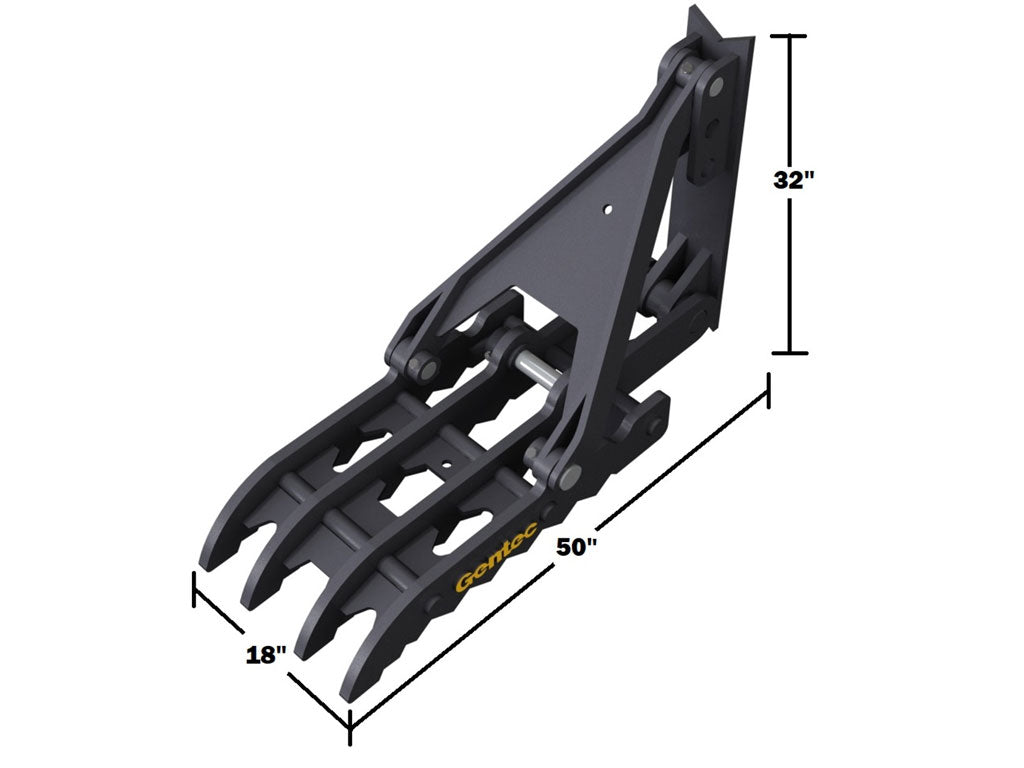 MT1850 Gentec Universal mechanical excavator thumbs, 22500-39000 lbs excavators