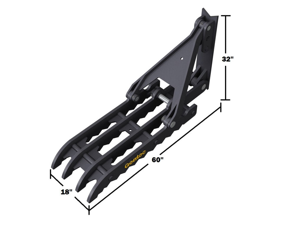 MT2458 Gentec Universal mechanical excavator thumbs, 40000-54000 lbs. excavators