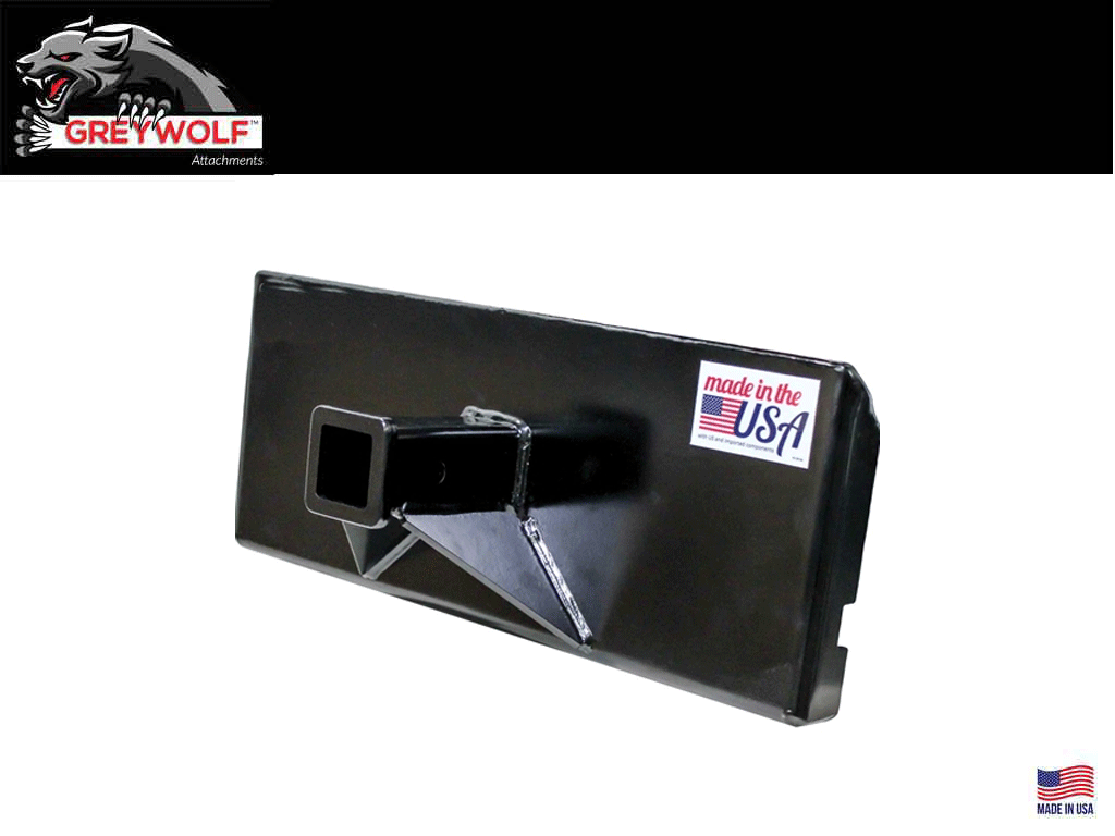 GREYWOLF mini skid steer 2" receiver hitch plate