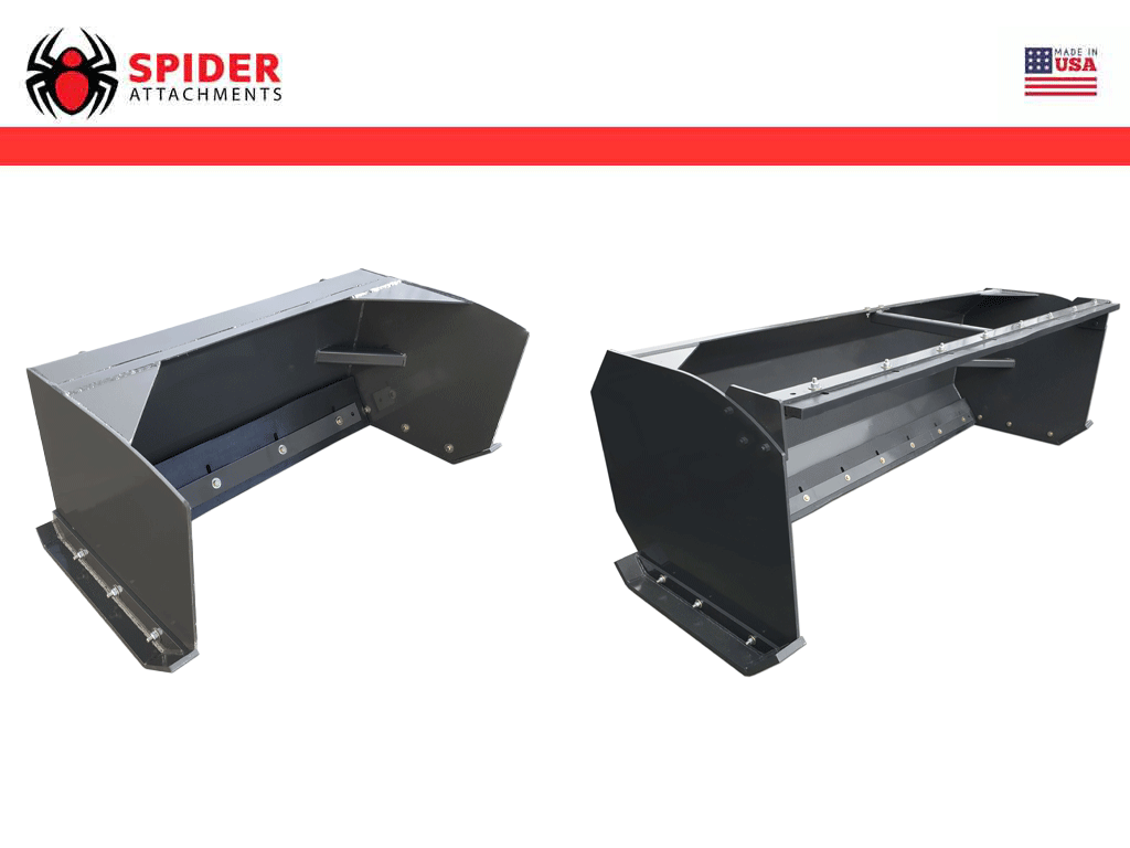 Spider Extreme duty snow Pusher for Skid Steer