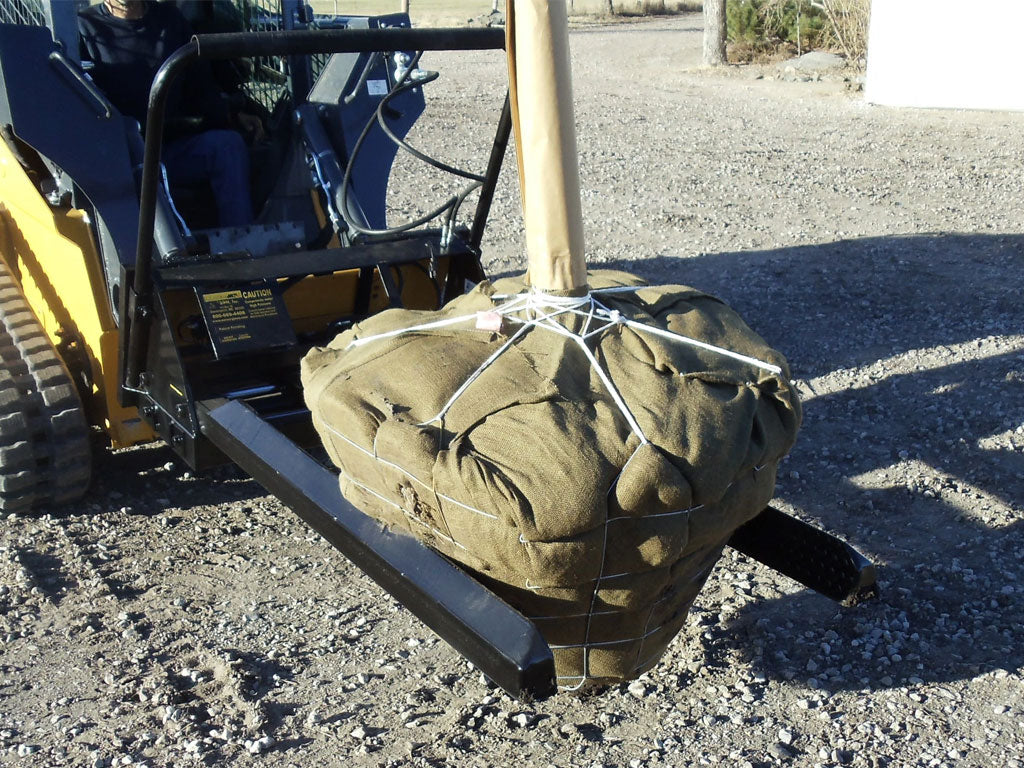 DPM next generation nursery jaw tree forks for machines with universal skid steer coupler