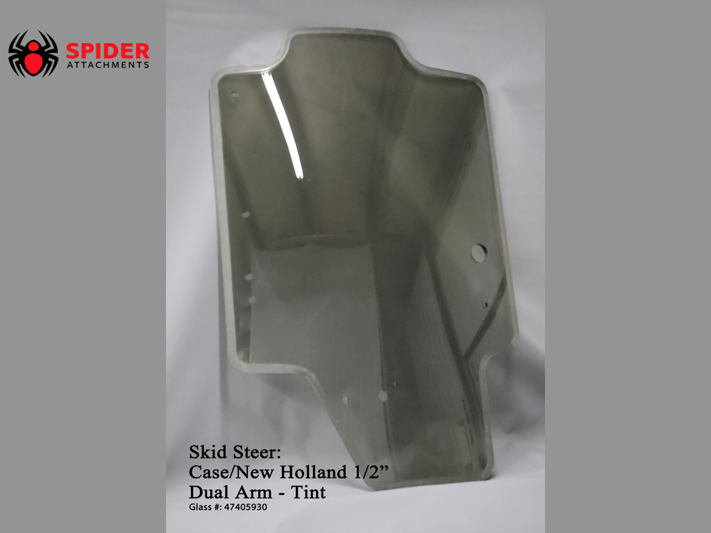 Spider Attachments NEW HOLLAND and CASE coated polycarbonate replacement windshields