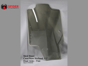 Spider Attachments NEW HOLLAND and CASE coated polycarbonate replacement windshields