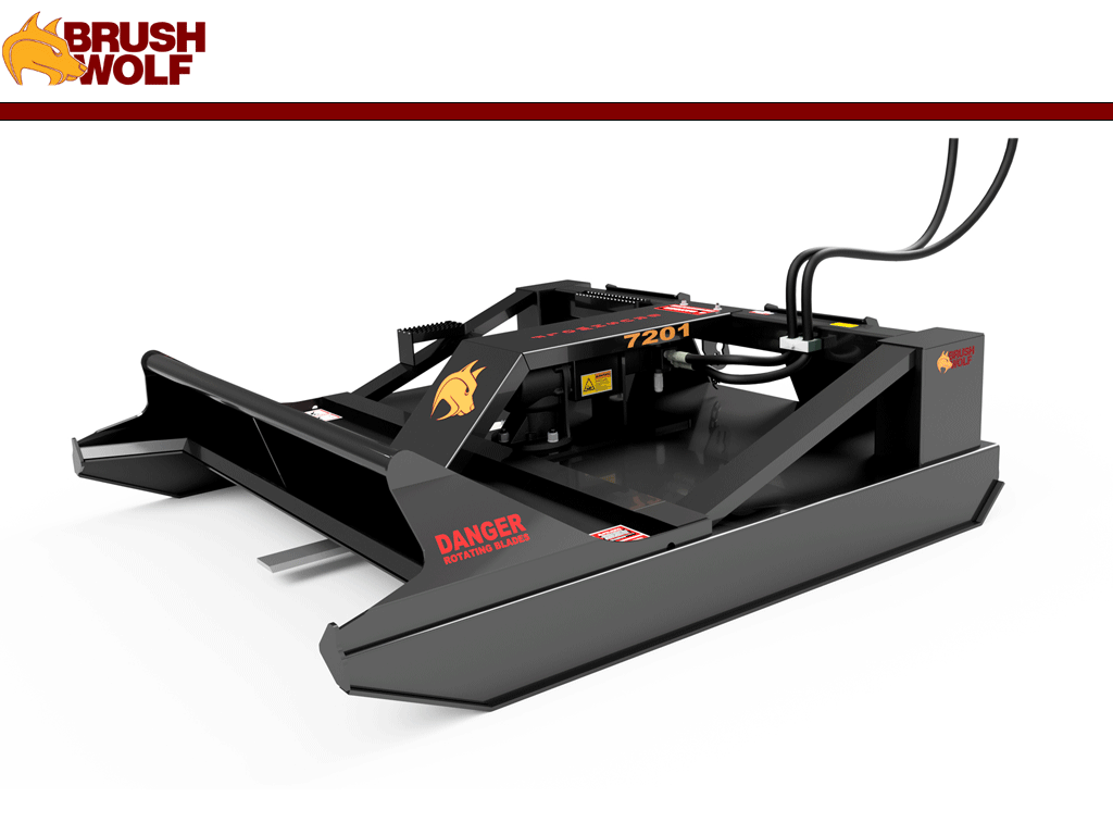 BRUSH WOLF open front brush cutters for skid steers