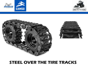 MICHELIN  CAMSO steel over the tire tracks for skid steers