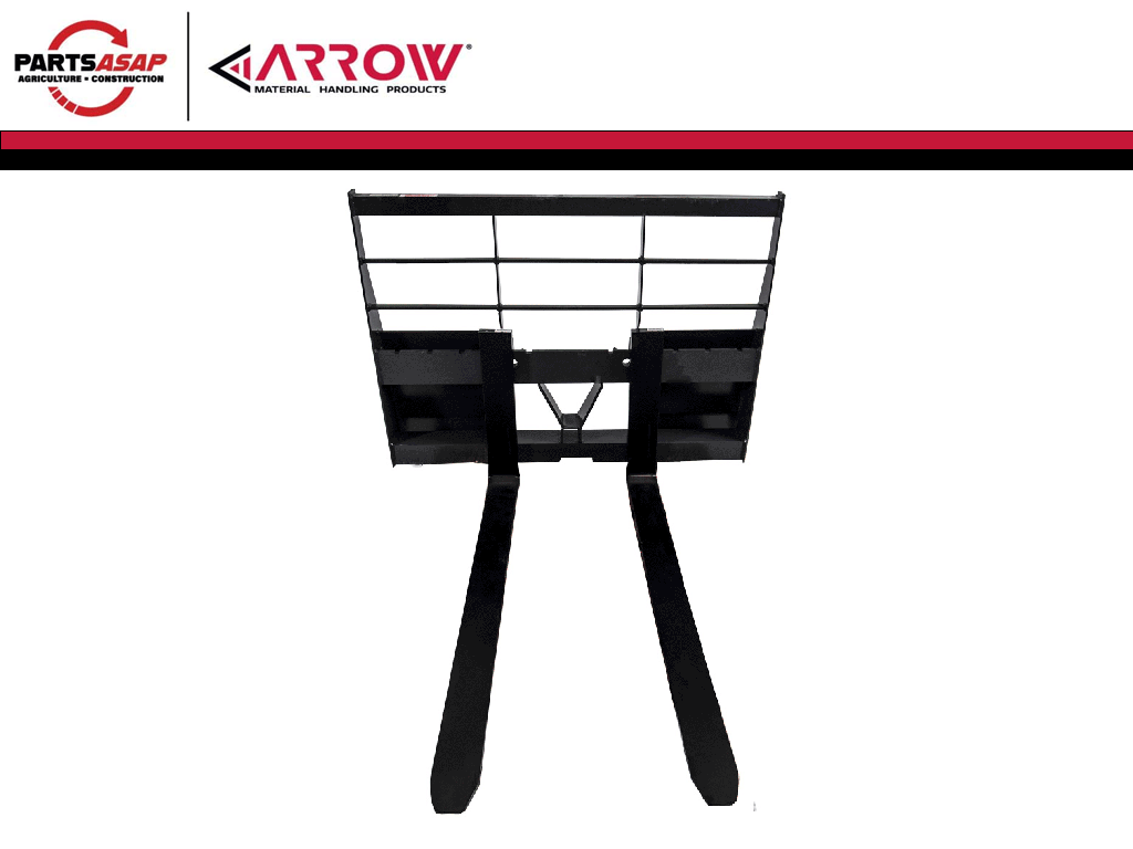 ARROW Heavy-Duty 3-in-1 Pallet Fork, Bale Spear &amp; Trailer Hitch Frame
