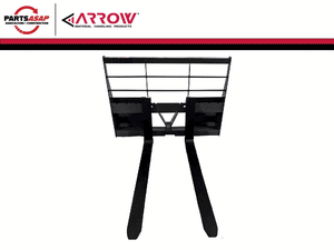 ARROW Heavy-Duty 3-in-1 Pallet Fork, Bale Spear &amp; Trailer Hitch Frame