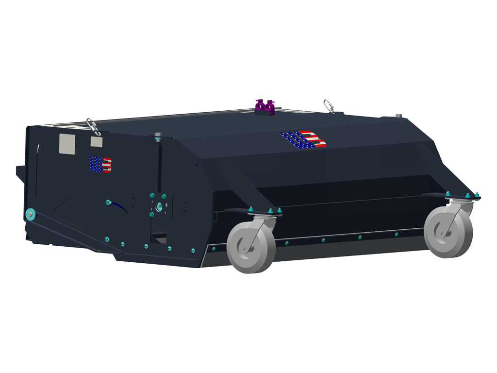 WERK-BRAU Skid Steer Dump Bucket Pick-up Broom